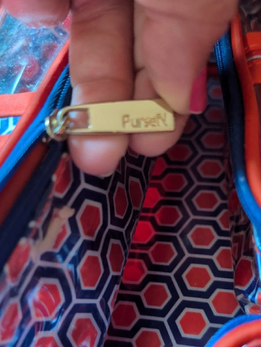 purse n vivid hexagon